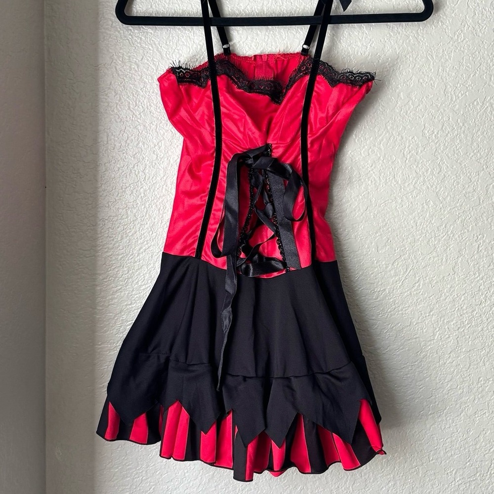 Gothic, Grunge Vampire, Burlesque Saloon Girl costume M